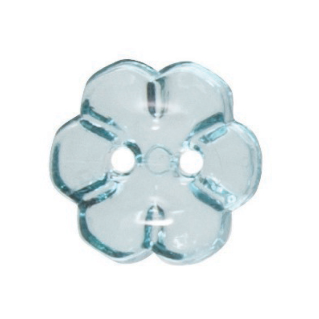 12mm Transparent Flower Button |