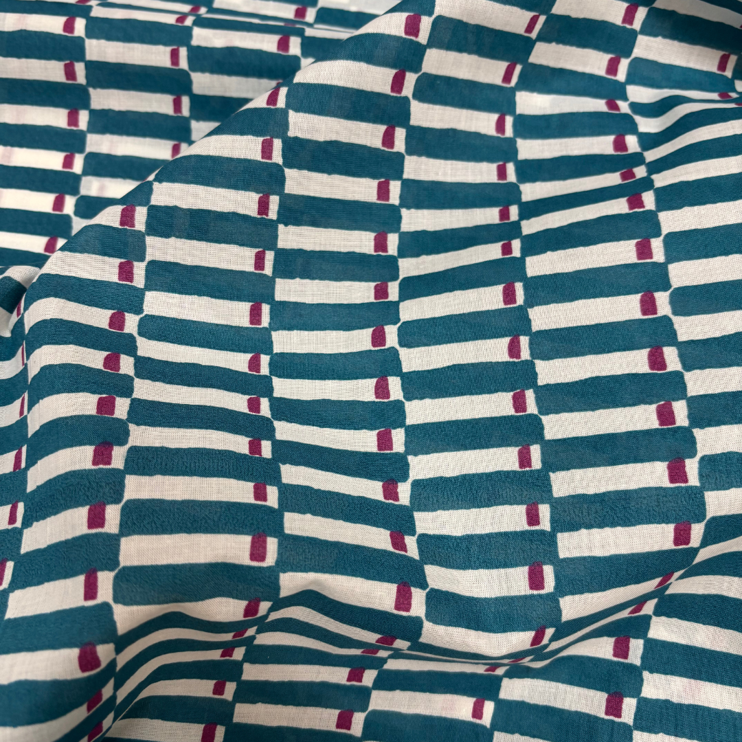 Block Printed Geometric Cotton