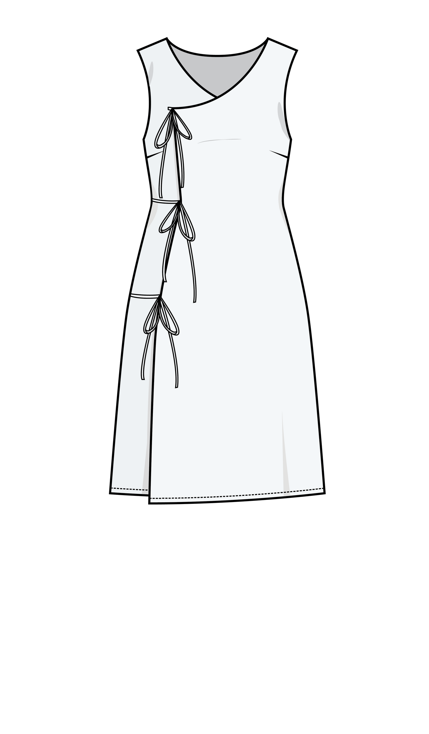 PUFF AND PENCIL | Crossover Dress and Cone Sleeve PDF Bundle