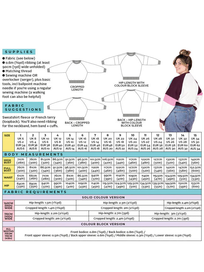 Tilly and the Buttons - Drew Sweatshirt |