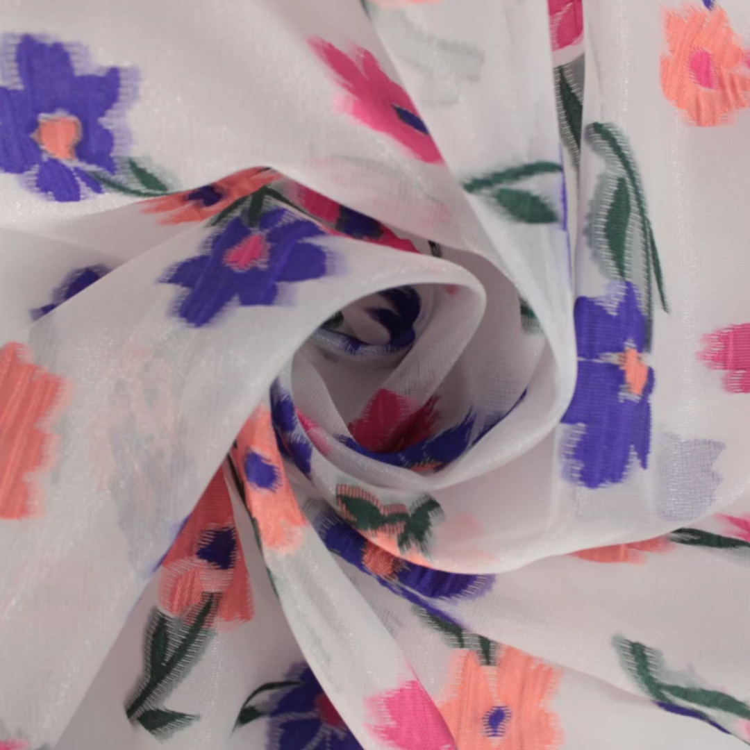 Floral Brocade Organza