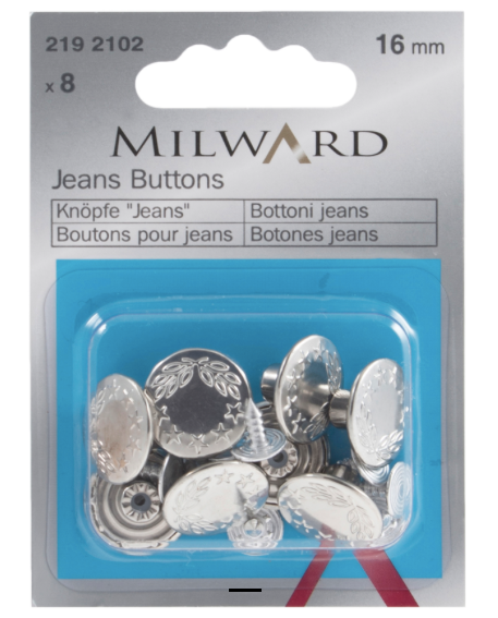 Milward | Jean Buttons x8