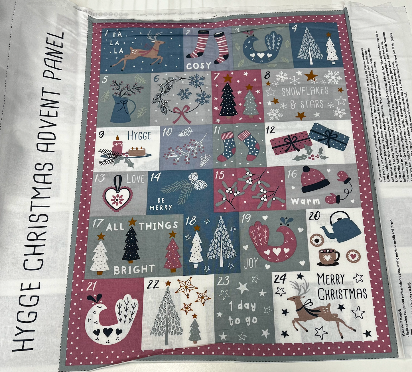 Hygge Advent Calendar Panel