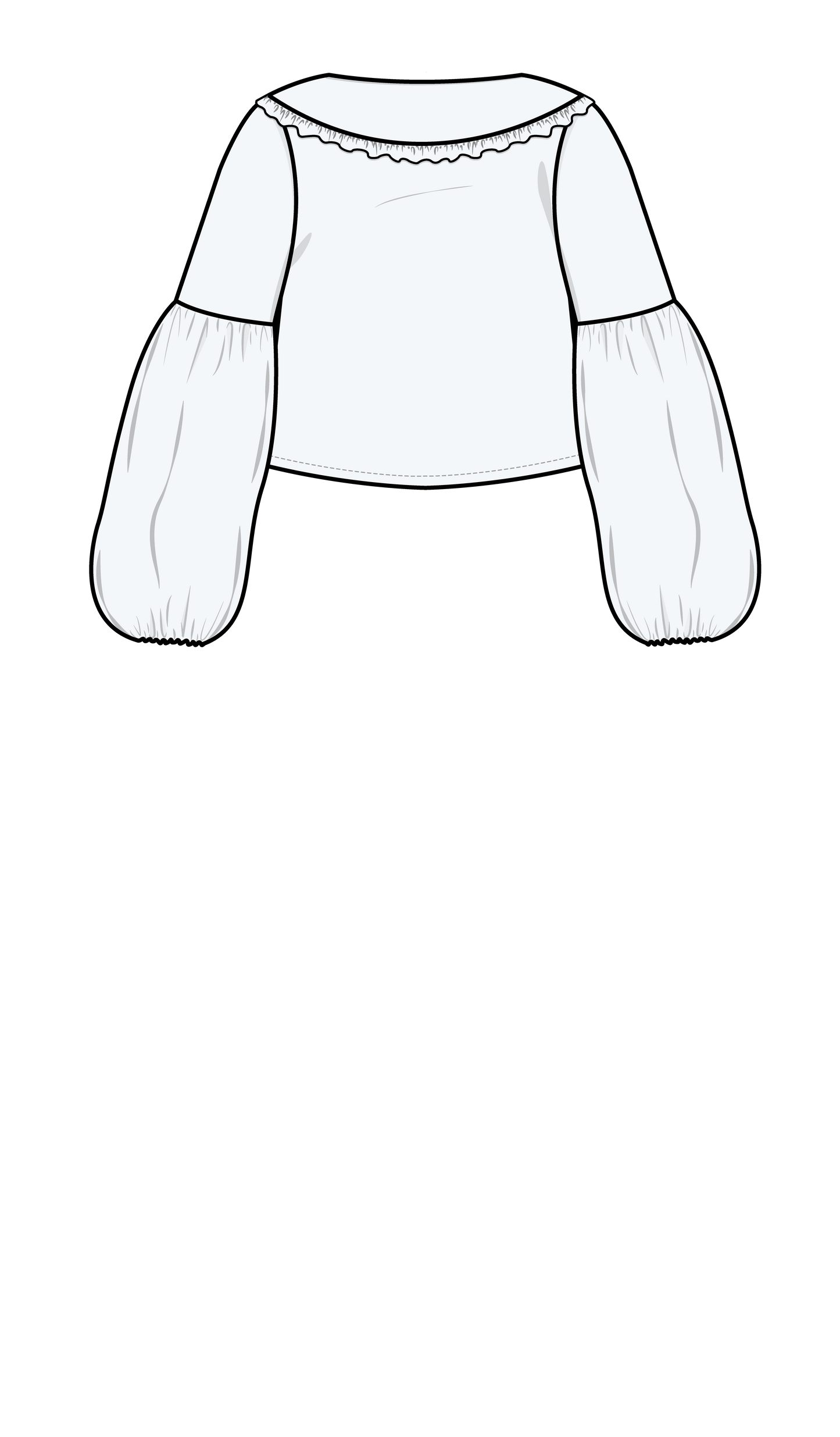 PUFF AND PENCIL | Tie Blouse x Peggy Collar x Lantern Sleeve PDF Pattern Bundle