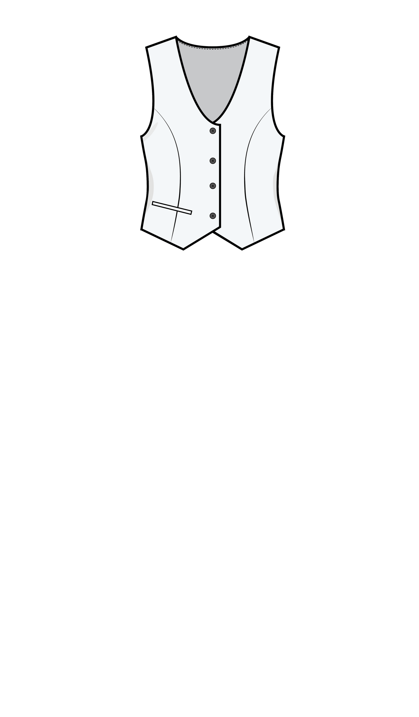 PUFF AND PENCIL | Waistcoat Vest PDF Pattern