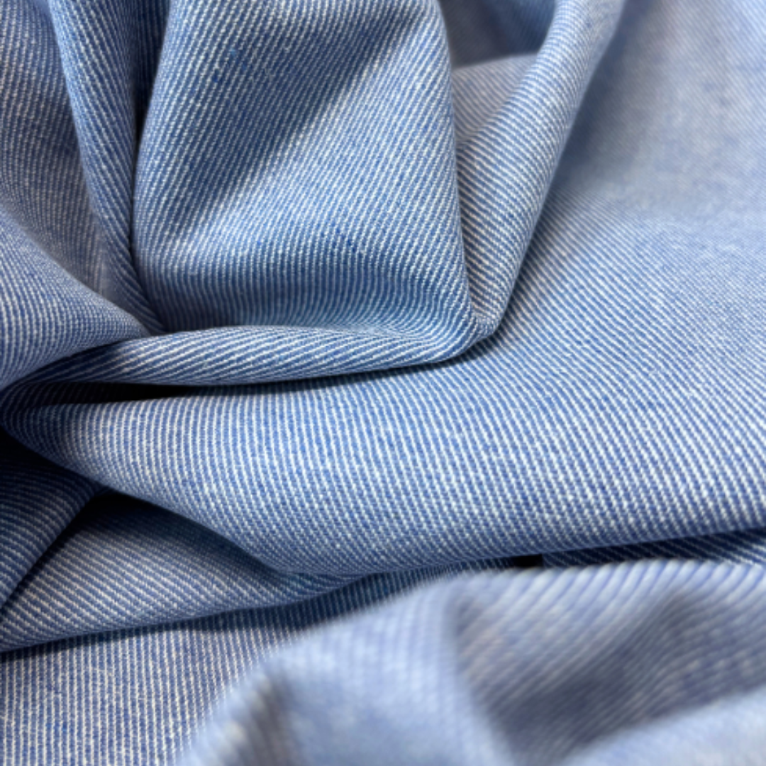 Pastel Blue Denim Remnant 60cm