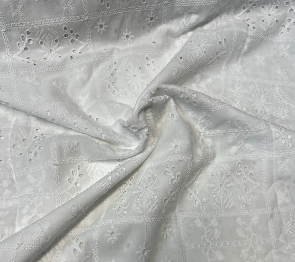 Floral Patch Broderie Anglais