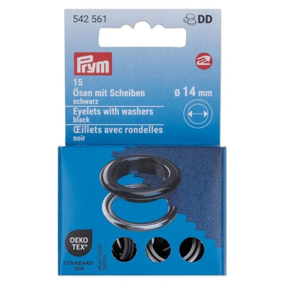 Eyelets with Washers | Multiple Colours | Prym Vario Tool