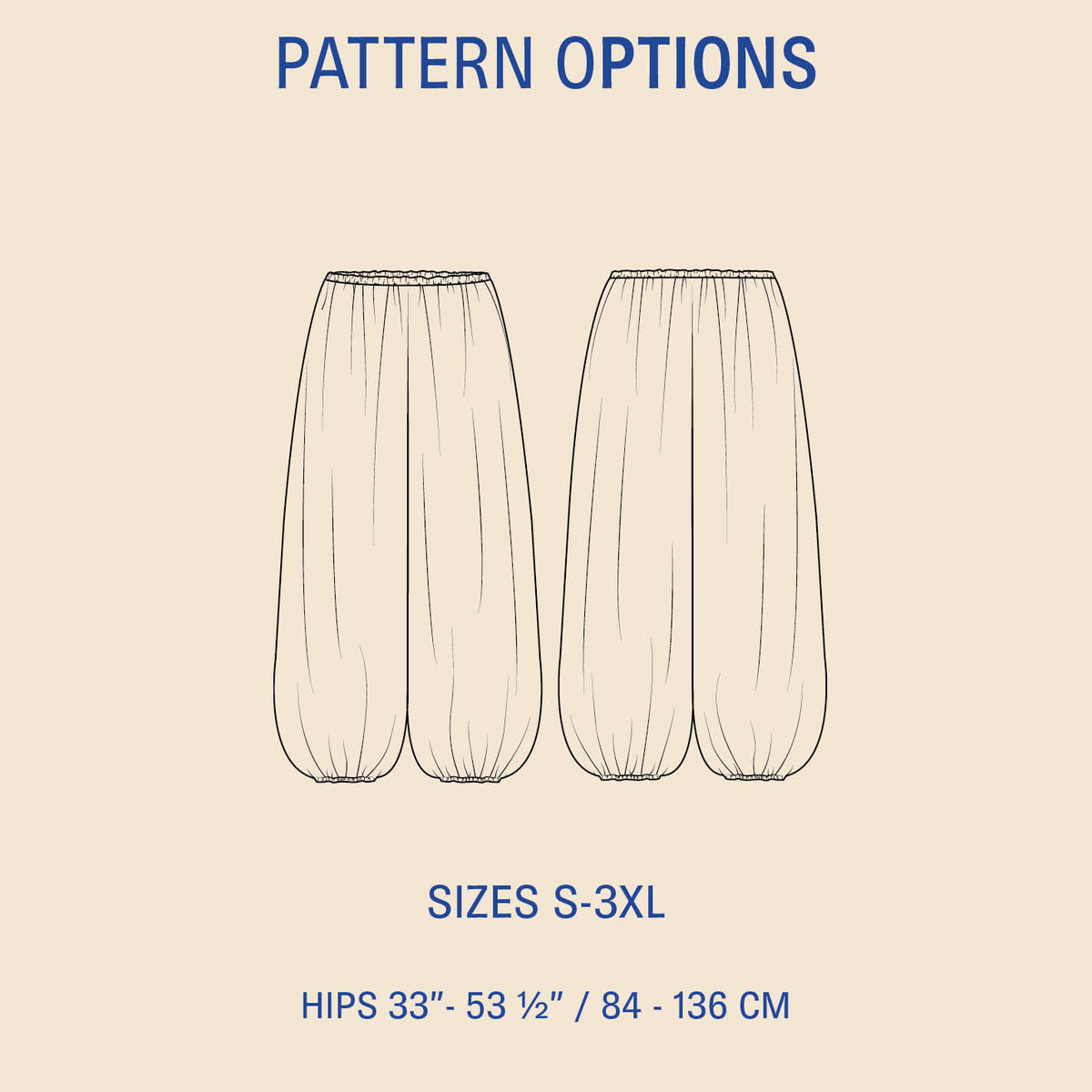 Bubble Pants Sewing Pattern