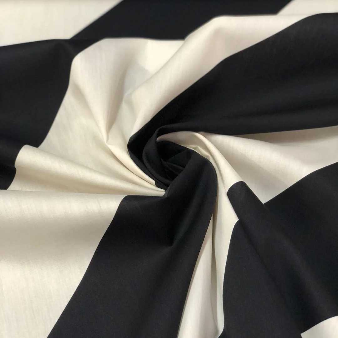 Diagonal Stripe Poplin