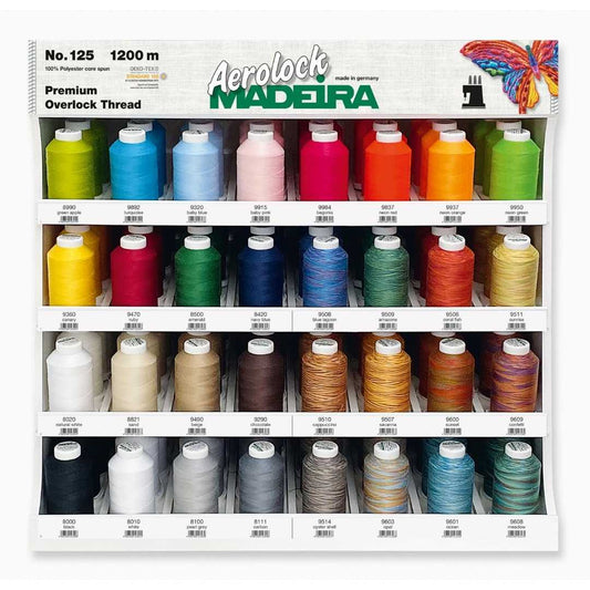 Madeira Overlock Thread | 1200m | Multiple Colours