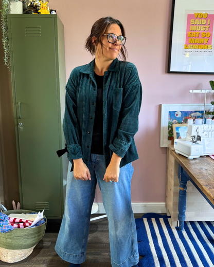 Sew Confident Seafoam Shacket Pattern