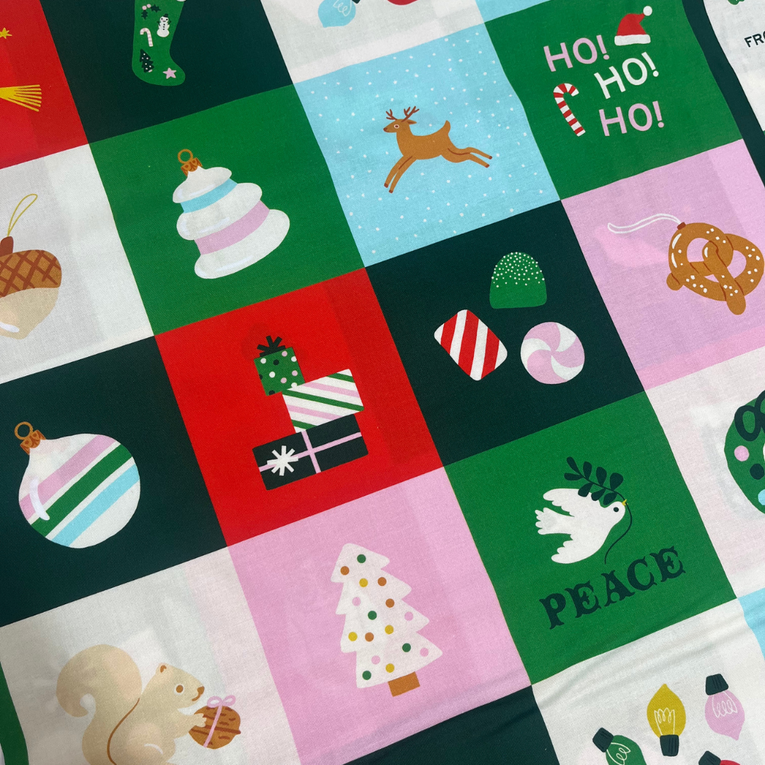 Merry Happy Christmas Panel | Ruby Star Society