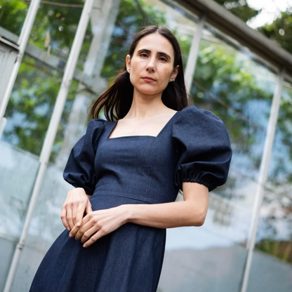 PUFF AND PENCIL | Square Dress and Puff Sleeve