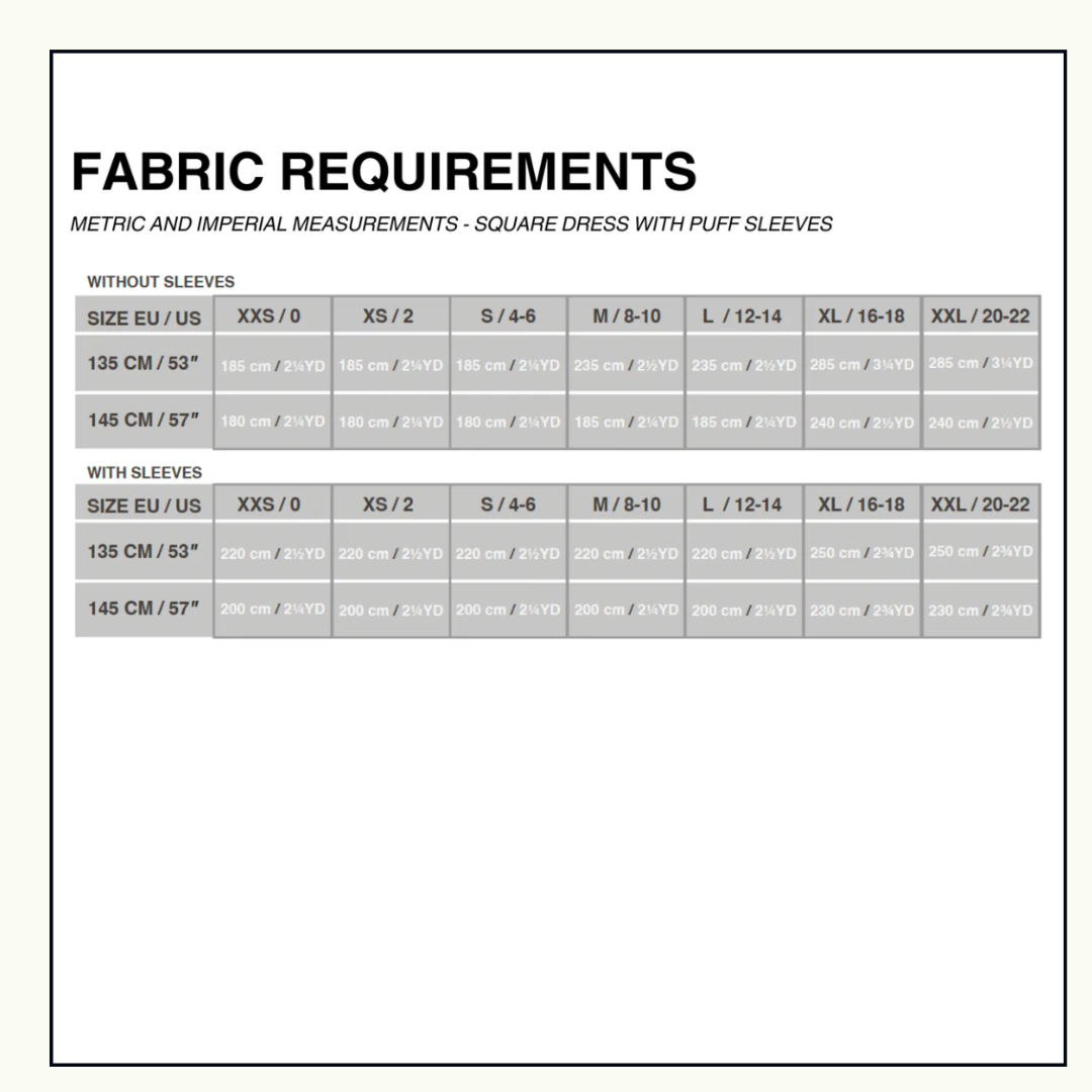 PUFF AND PENCIL | Square Dress and Puff Sleeve