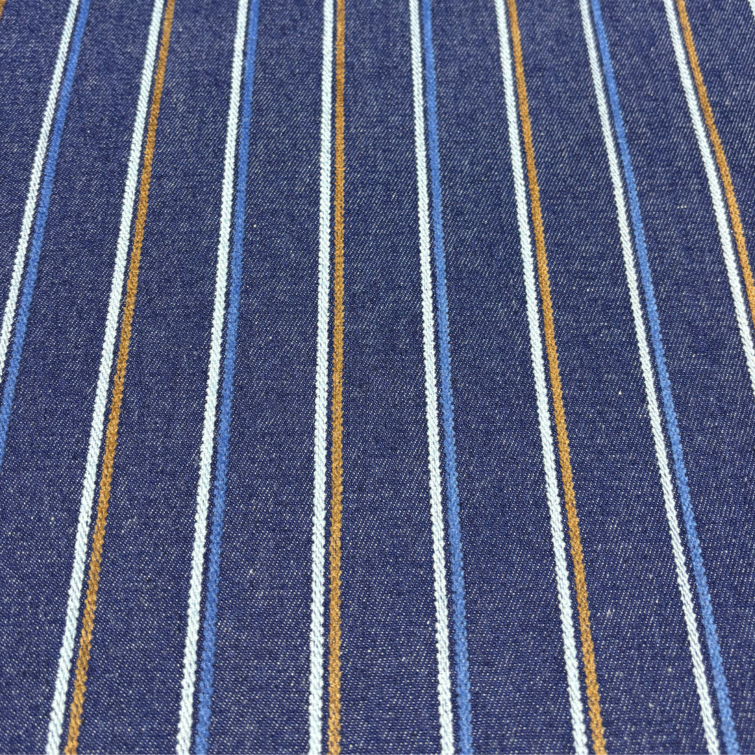 Multi Stripe Denim 130cm Remnant