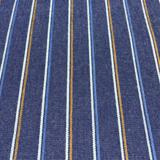 Multi Stripe Denim 130cm Remnant