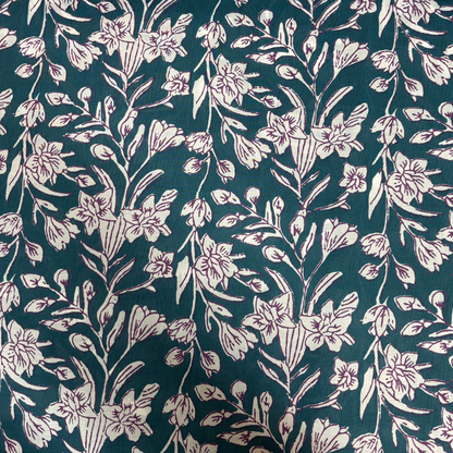 Block Printed Cotton Floral