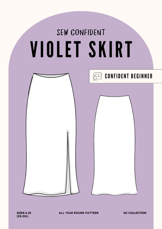 Sew Confident Violet Skirt Pattern