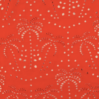 Palm Tree Cotton Broderie Anglaise | 2 Colours