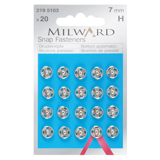 Silver Snap Fasteners | Milward