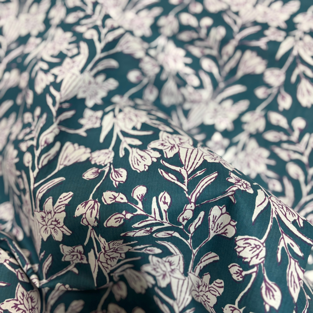 Block Printed Cotton Floral
