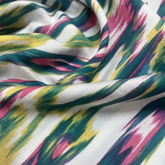 Randy Ikat Style Print Rayon | 2 Colourways