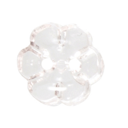 12mm Transparent Flower Button |
