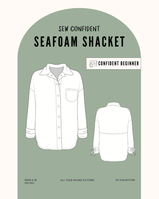 Dressmaking:  The Seafoam Shacket Sew Along