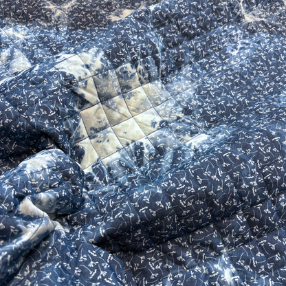 90's Floral Quilted Denim