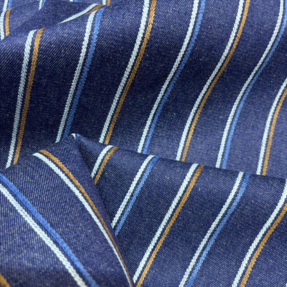 Multi Stripe Denim 130cm Remnant