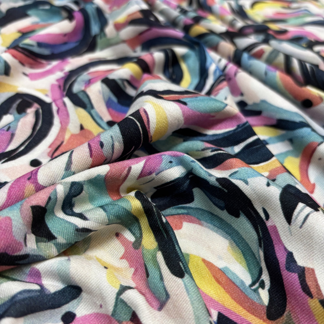 Painterly Digital Print Jersey