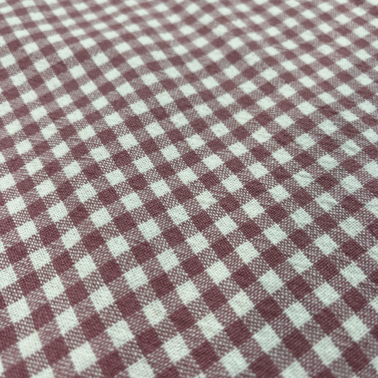 Organic Mini Check Cotton