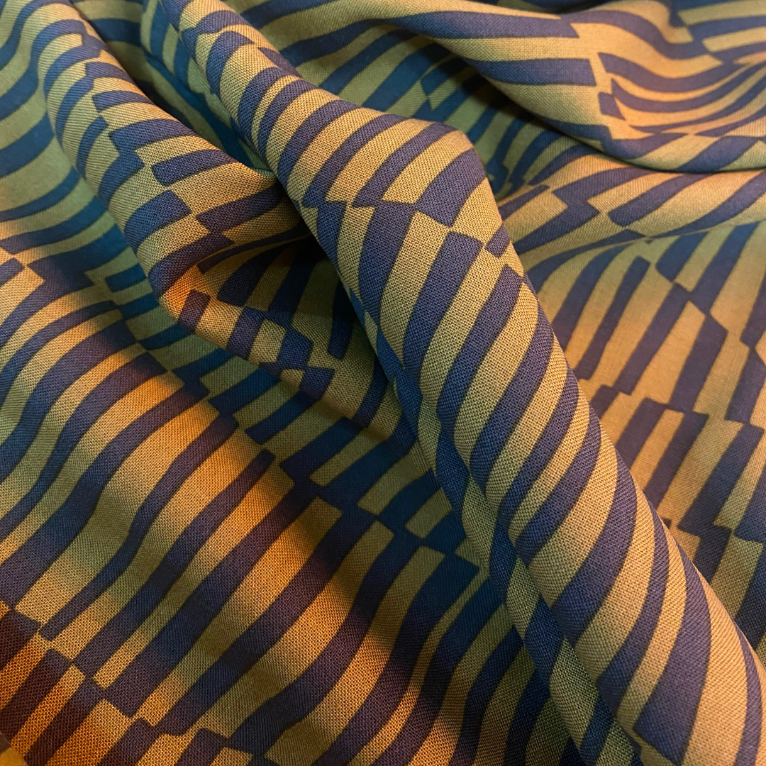 Abstract green stripes