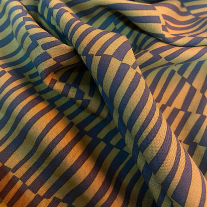 Abstract green stripes
