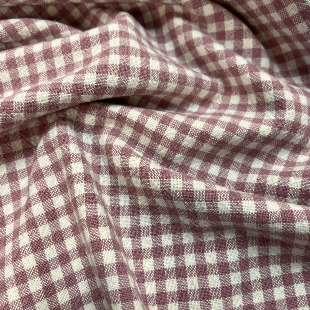 Organic Mini Check Cotton