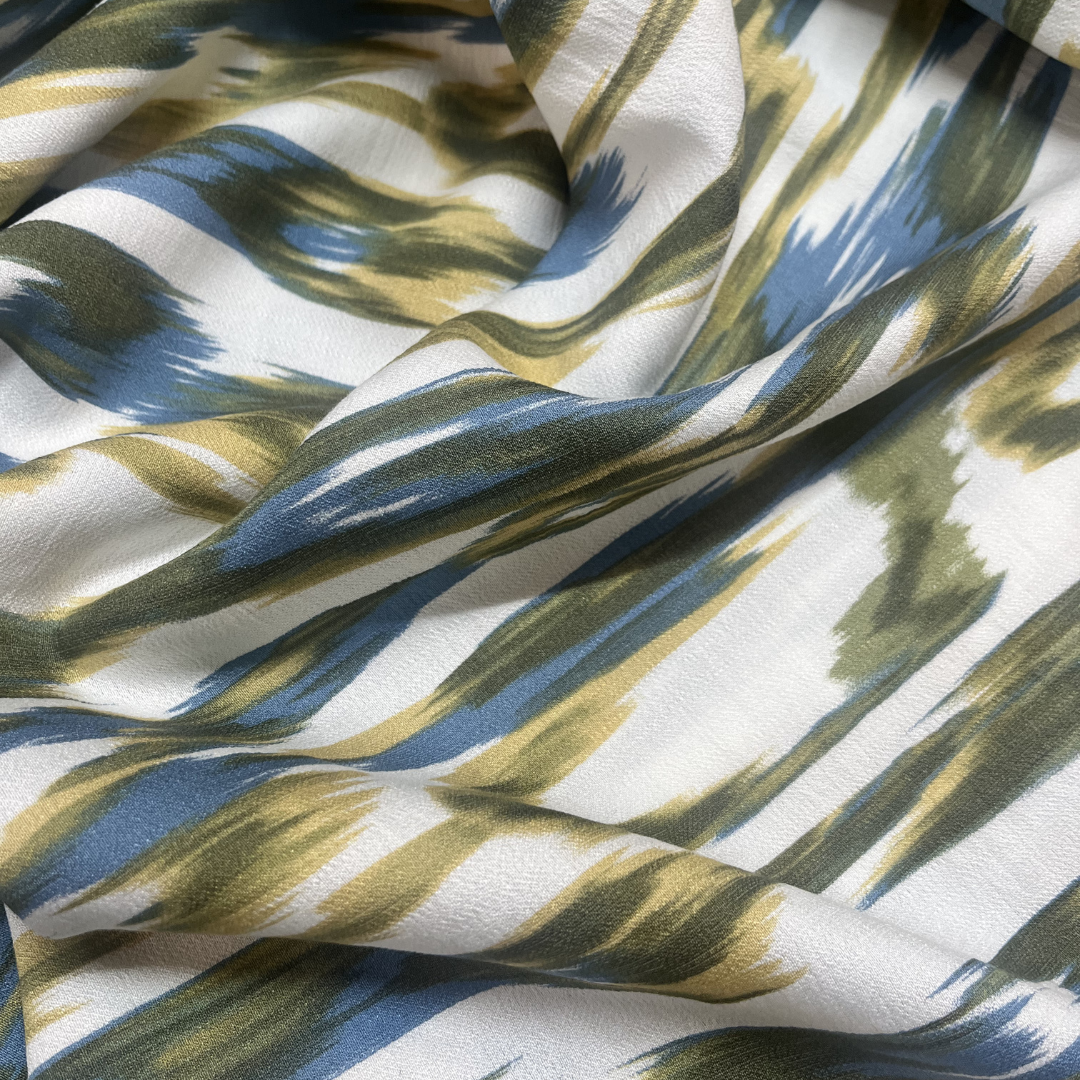 Randy Ikat Style Print Rayon | 2 Colourways