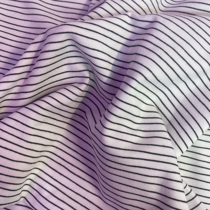Striped Jersey Cotton Remnants | Multiple Lengths