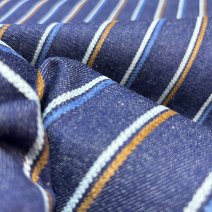 Multi Stripe Denim 130cm Remnant