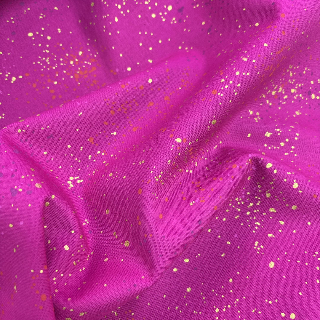 Speckled Design Ruby Star Cotton Linen Mix