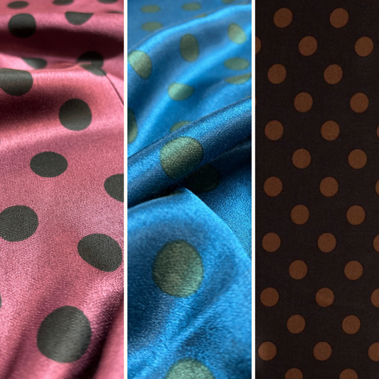 Sateen Polka Dots | 3 Colours Available