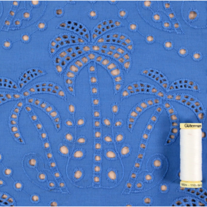 Palm Tree Cotton Broderie Anglaise | 2 Colours