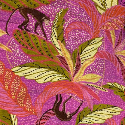 Monkey Tropics Cotton & Viscose Seersucker | Fabric Godmother