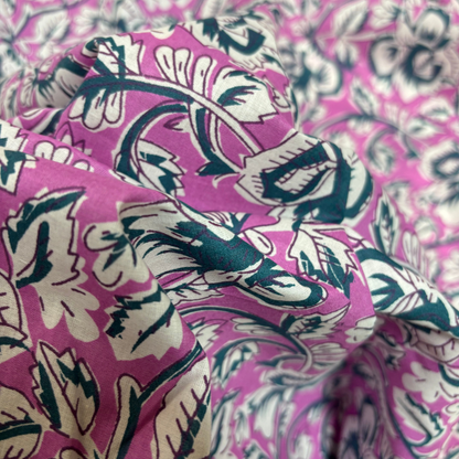 Block Printed Cotton Floral