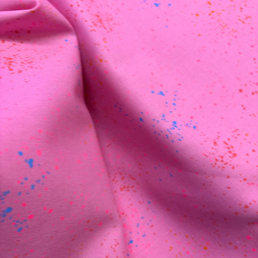 Speckled Design Ruby Star Cotton Linen Mix