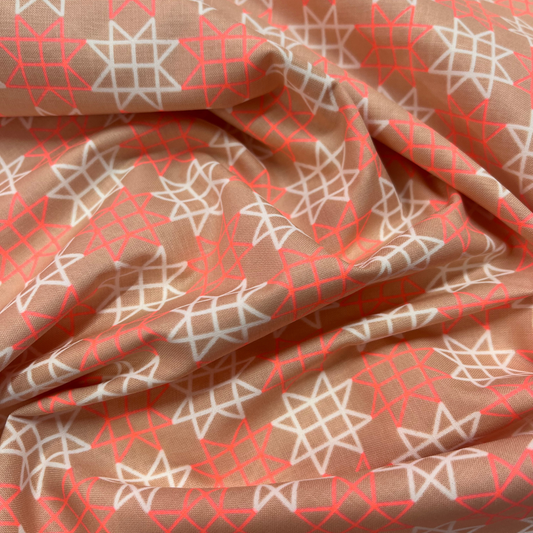Sawtooth Star in Peach Puff by Rashida Coleman for Ruby Star Society