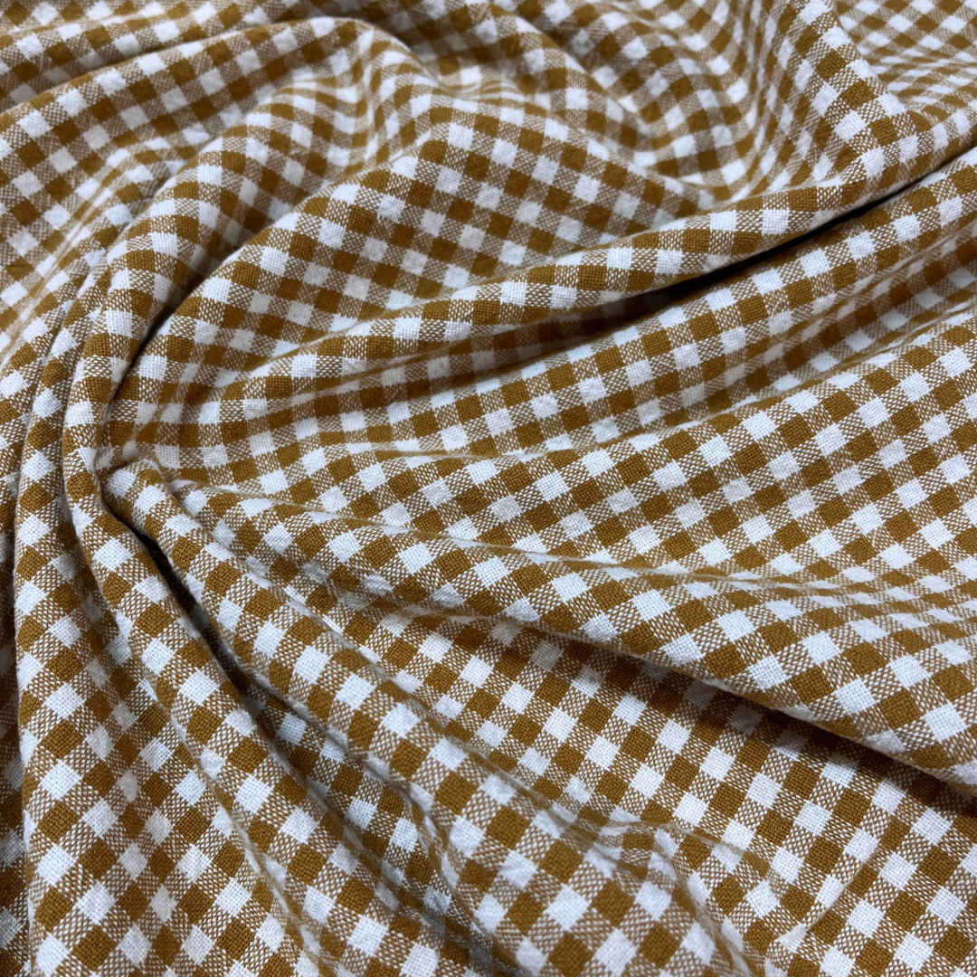 Organic Mini Check Cotton