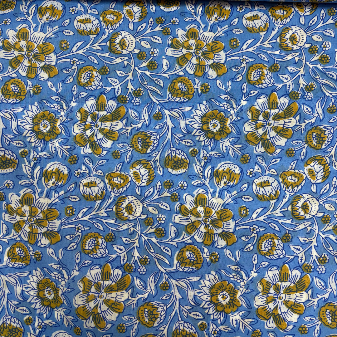 Block Printed Cotton Floral