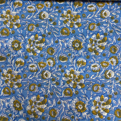 Block Printed Cotton Floral