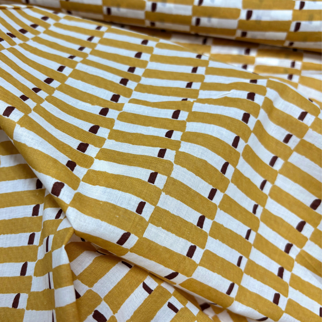 Block Printed Geometric Cotton